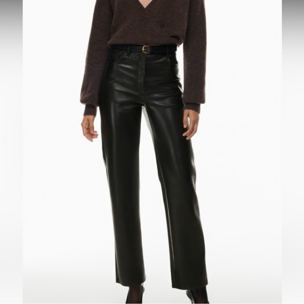 Aritzia Wilfred The Melina Pant Leather